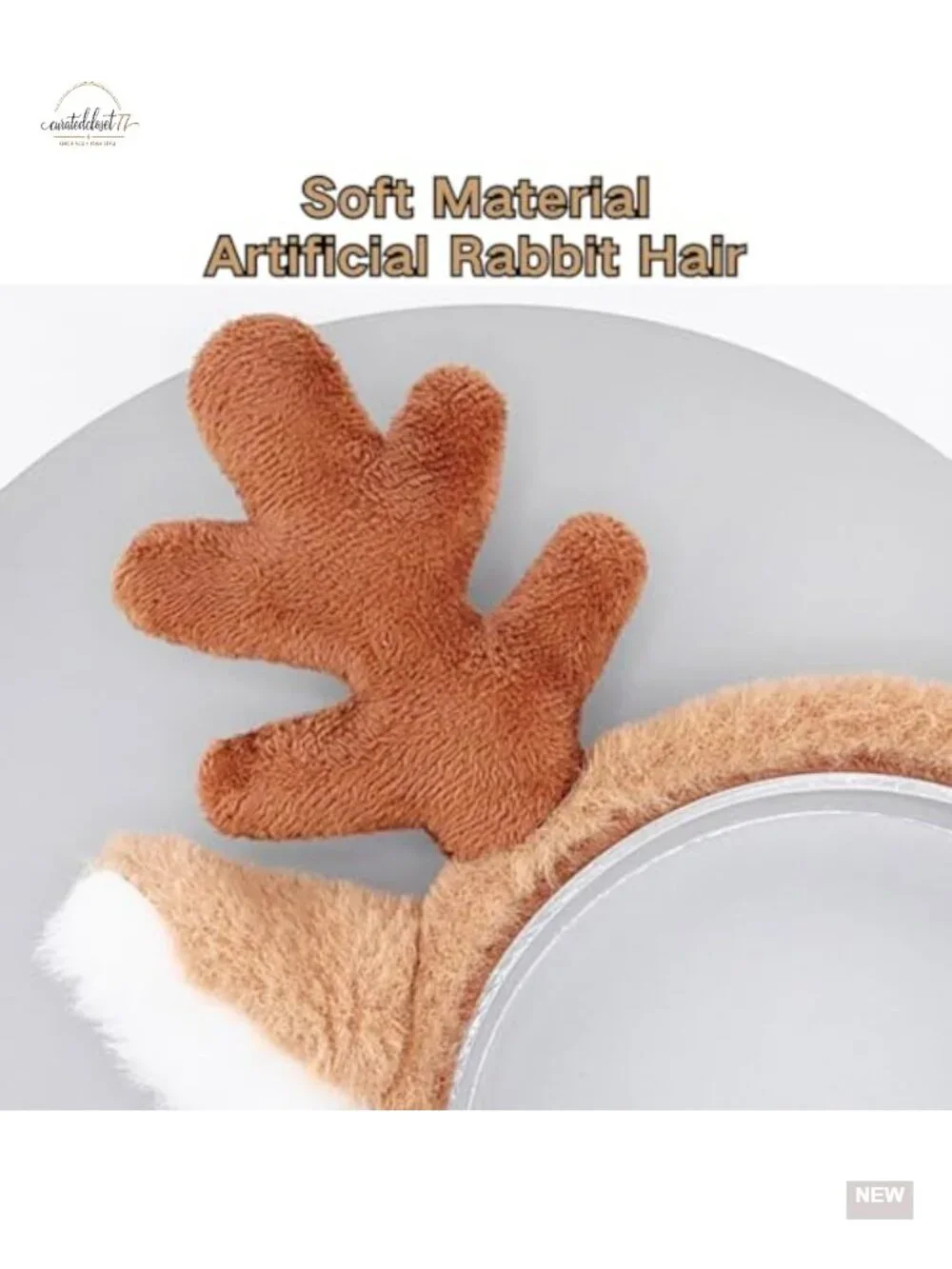 Deer Antler Headband Reindeer Ears Costume for Halloween Christmas